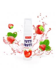 Гель-смазка Tutti-frutti с земляничным вкусом - 30 гр. - Биоритм - купить с доставкой в Томске