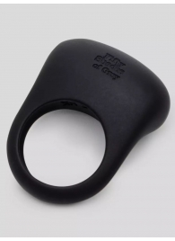 Черное эрекционное виброкольцо Sensation Rechargeable Vibrating Love Ring - Fifty Shades of Grey - в Томске купить с доставкой