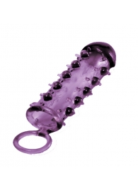 Закрытая фиолетовая насадка с пупырышками SAMURAI PENIS SLEEVE PURPLE - 14,5 см. - NMC - в Томске купить с доставкой