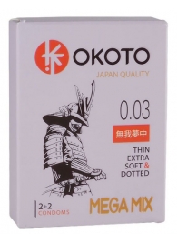 Набор из 4 презервативов OKOTO MegaMIX - Sitabella - купить с доставкой в Томске
