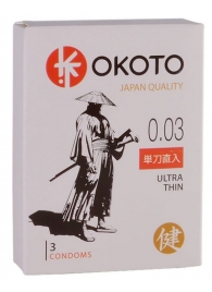 Ультратонкие презервативы OKOTO Ultra Thin - 3 шт. - Sitabella - купить с доставкой в Томске