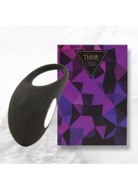 Черное эрекционное виброкольцо Thor Cockring - FeelzToys - в Томске купить с доставкой