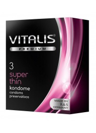 Ультратонкие презервативы VITALIS PREMIUM super thin - 3 шт. - Vitalis - купить с доставкой в Томске