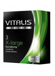 Презервативы увеличенного размера VITALIS PREMIUM x-large - 3 шт. - Vitalis - купить с доставкой в Томске