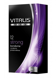 Презервативы с утолщённой стенкой VITALIS PREMIUM strong - 12 шт. - Vitalis - купить с доставкой в Томске