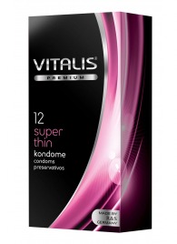 Ультратонкие презервативы VITALIS PREMIUM super thin - 12 шт. - Vitalis - купить с доставкой в Томске