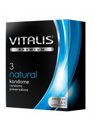Классические презервативы VITALIS PREMIUM natural - 3 шт. - Vitalis - купить с доставкой в Томске