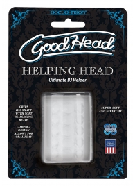Прозрачный мастурбатор HELPING HEAD - Doc Johnson - в Томске купить с доставкой