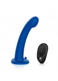 Синяя насадка Remote Control P-Spot G-Spot с черными трусиками - 20 см. - Pegasus - купить с доставкой в Томске