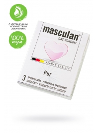 Супертонкие презервативы Masculan Pur - 3 шт. - Masculan - купить с доставкой в Томске