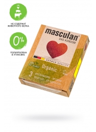 Экологически чистые презервативы Masculan Organic - 3 шт. - Masculan - купить с доставкой в Томске