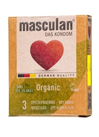 Экологически чистые презервативы Masculan Organic - 3 шт. - Masculan - купить с доставкой в Томске