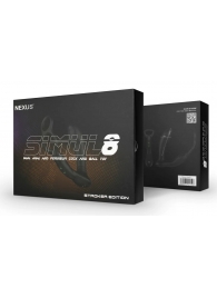 Черный вибромассажер простаты Nexus Simul8 Stroker Edition с кольцами для пениса и мошонки - Nexus Range - в Томске купить с доставкой