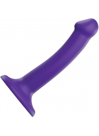 Фиолетовый фаллоимитатор-насадка Strap-On-Me Dildo Dual Density size S - 17 см. - Strap-on-me - купить с доставкой в Томске