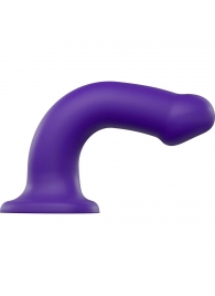 Фиолетовый фаллоимитатор-насадка Strap-On-Me Dildo Dual Density size L - 19 см. - Strap-on-me - купить с доставкой в Томске