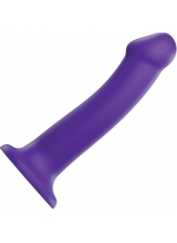 Фиолетовый фаллоимитатор-насадка Strap-On-Me Dildo Dual Density size L - 19 см. - Strap-on-me - купить с доставкой в Томске