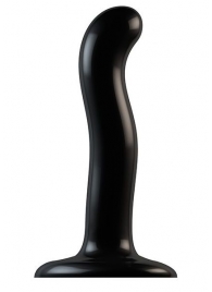 Черный фаллоимитатор-насадка Strap-On-Me P G spot Dildo size S - 16,4 см. - Strap-on-me - купить с доставкой в Томске