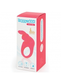 Розовое эрекционное виброкольцо Happy Rabbit Rechargeable Rabbit Cock Ring - Happy Rabbit - в Томске купить с доставкой