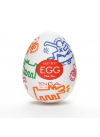 Мастурбатор-яйцо Keith Haring EGG STREET - Tenga - в Томске купить с доставкой