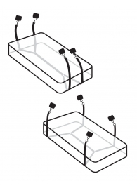 Фиксаторы для кровати WRAPAROUND MATTRESS RESTRAIN - Pipedream - купить с доставкой в Томске