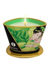 Массажная свеча Exotic Green Tea с ароматом зелёного чая - 170 мл. - Shunga - купить с доставкой в Томске