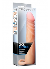 Телесная насадка на пенис Cock Xtender - 17,7 см. - Blush Novelties - в Томске купить с доставкой