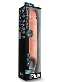 Телесная насадка-удлинитель 11.5 Inch Silicone Cock Sheath Penis Extender - 29,2 см. - Blush Novelties - в Томске купить с доставкой