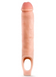 Телесная насадка-удлинитель 11.5 Inch Silicone Cock Sheath Penis Extender - 29,2 см. - Blush Novelties - в Томске купить с доставкой