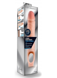 Телесная насадка на пенис 10 Inch Cock Sheath Extender - 25 см. - Blush Novelties - в Томске купить с доставкой