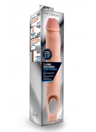 Телесная насадка на пенис 11.5 Inch Cock Sheath Penis Extender - 29,2 см. - Blush Novelties - в Томске купить с доставкой