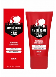 Пролонгирующий лубрикант Numbing CBD from Amsterdam - 50 мл. - Shots Media BV - купить с доставкой в Томске