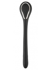 Черный гибкий уретральный стимулятор с вибрацией Vibrating Bendable Dilator - 13,5 см. - Orion - купить с доставкой в Томске