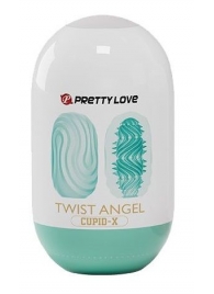 Бирюзовый мастурбатор-яйцо Twist Angel - Baile - в Томске купить с доставкой