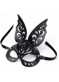 Черная ажурная маска  Зайка  с ушками - Crazy Handmade - купить с доставкой в Томске