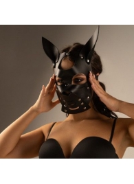 Черная маска  Собака  с ушками - Crazy Handmade - купить с доставкой в Томске