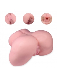 Реалистичный мастурбатор-полуторс с 2 рабочими отверстиями - S-HANDE - в Томске купить с доставкой