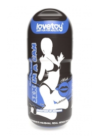 Мастурбатор-ротик с вибрацией Sex In A Can Mouth Lotus Tunnel - Lovetoy - в Томске купить с доставкой