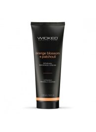 Массажный легкий крем WICKED Orange Blossom plus Patchouli - 120 мл. - Wicked - купить с доставкой в Томске