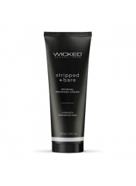 Массажный легкий крем WICKED Stripped plus Bare - 120 мл. - Wicked - купить с доставкой в Томске