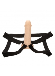 Телесный фаллопротез Life-Like Extension with Harness - 17,75 см. - California Exotic Novelties - купить с доставкой в Томске