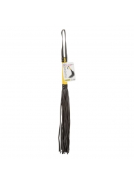 Черная плеть с желтой рукоятью Boundless Flogger - 69,25 см. - California Exotic Novelties - купить с доставкой в Томске