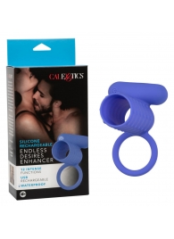 Синее эрекционное виброкольцо Silicone Rechargeable Endless Desires Enhancer - California Exotic Novelties - в Томске купить с доставкой