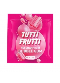 Пробник гель-смазки Tutti-frutti со вкусом бабл-гам - 4 гр. - Биоритм - купить с доставкой в Томске