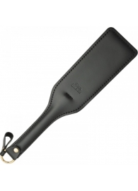 Черная кожаная шлепалка SitaBlack - 30 см. - Sitabella - купить с доставкой в Томске