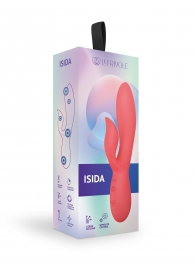 Коралловый вибратор-кролик из силикона Isida - 21 см. - Le Frivole