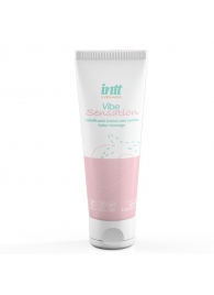 Лубрикант на водной основе Vibe Sensation с клубничным вкусом и легким вибрирующим эффектом - 50 гр. - INTT - купить с доставкой в Томске