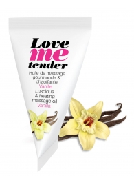 Съедобное согревающее массажное масло Love Me Tender Vanilla с ароматом ванили - 10 мл. - Love to Love - купить с доставкой в Томске