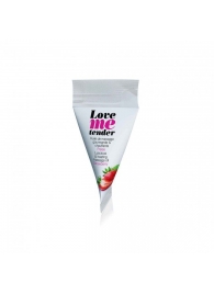 Съедобное согревающее массажное масло Love Me Tender Strawberry с ароматом клубники - 10 мл. - Love to Love - купить с доставкой в Томске