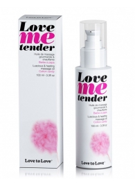 Съедобное согревающее массажное масло Love Me Tender Cotton Candy с ароматом сладкой ваты - 100 мл. - Love to Love - купить с доставкой в Томске