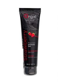 Интимный гель на водной основе Lube Tube Strawberry с клубничным вкусом - 100 мл. - ORGIE - купить с доставкой в Томске